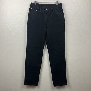 Levis 512 Classic Jeans Black Straight Leg High-Rise Rigid Cotton Denim 13L
